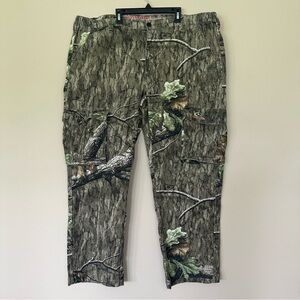 Mossy Oak Country Roots Camo Cargo Hunting Pants Men’s XL 40/42 Wide Leg Pockets